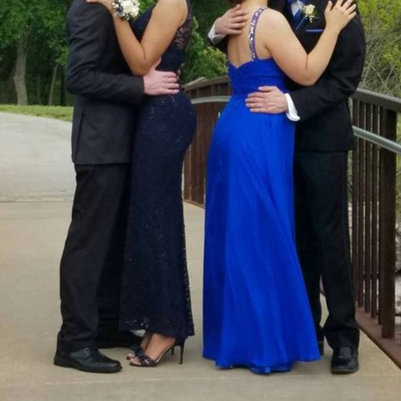 Royal blue prom dress - Picture 4 of 5